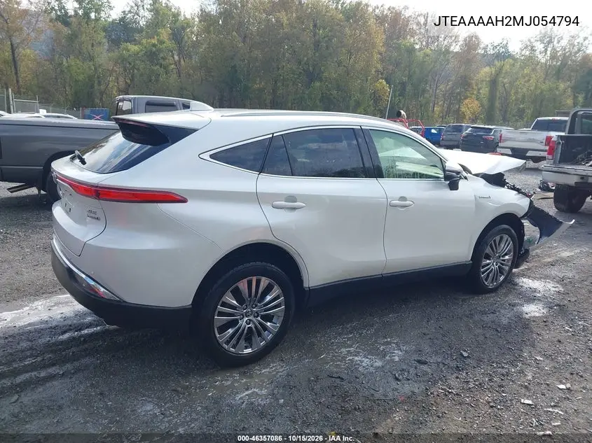 2021 TOYOTA VENZA VIN JTEAAAAH2MJ054794 — фото 4