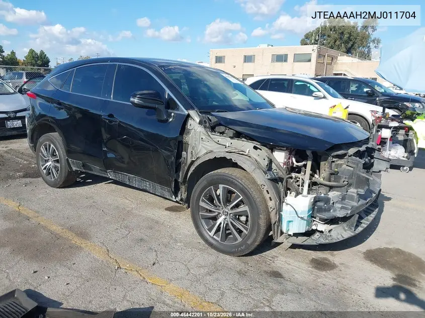 TOYOTA VENZA 2021, VIN JTEAAAAH2MJ011704