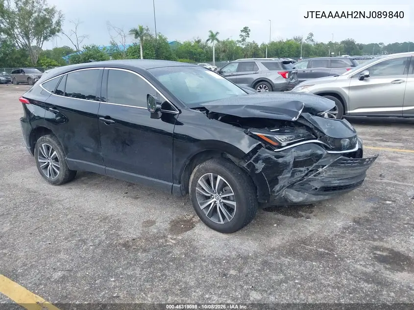 TOYOTA VENZA 2022, VIN JTEAAAAH2NJ089840