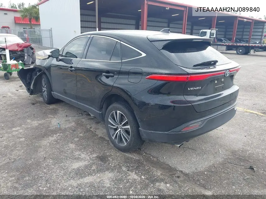 2022 TOYOTA VENZA VIN JTEAAAAH2NJ089840 — фото 3