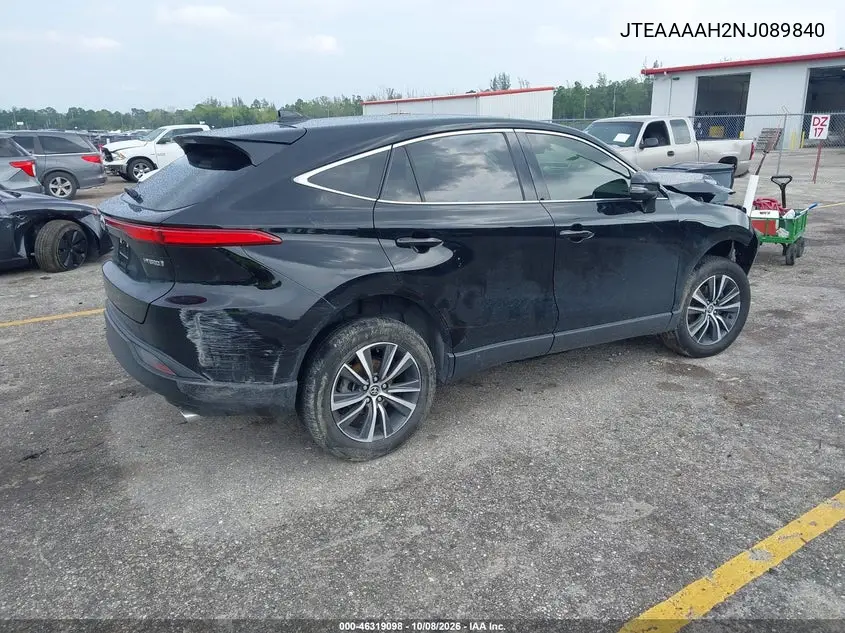2022 TOYOTA VENZA VIN JTEAAAAH2NJ089840 — фото 4