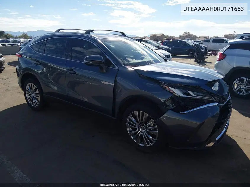 TOYOTA VENZA 2024, VIN JTEAAAAH0RJ171653