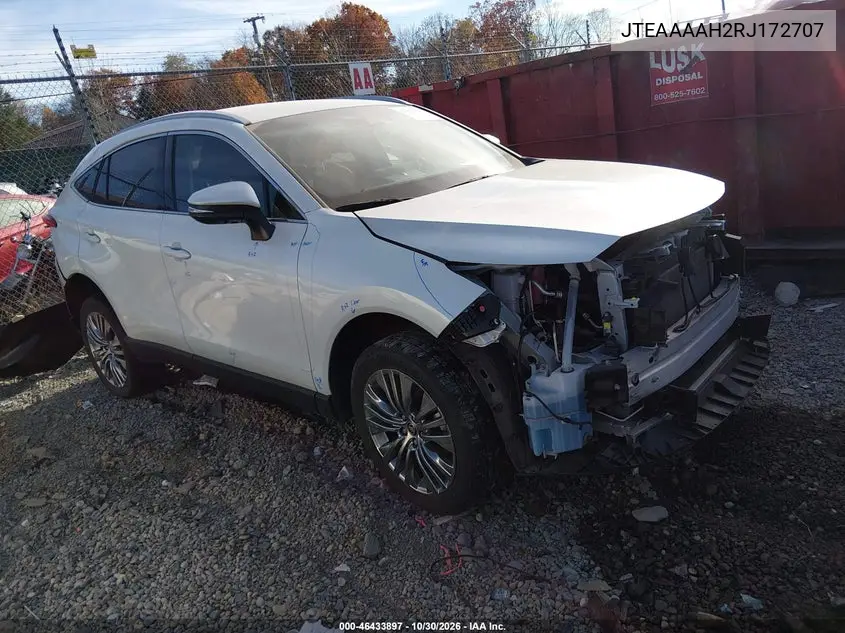 TOYOTA VENZA 2024, VIN JTEAAAAH2RJ172707