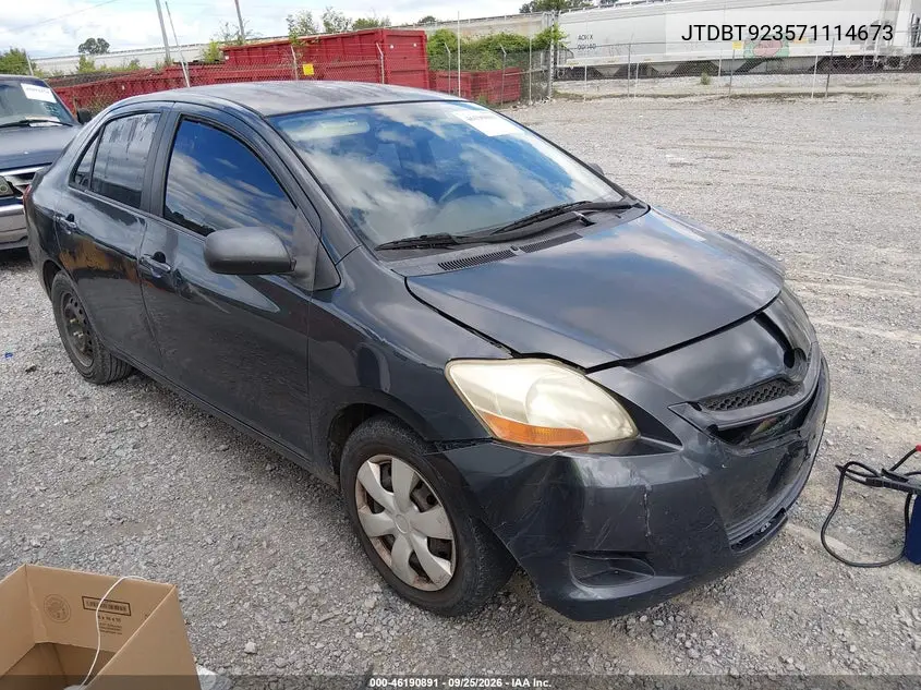 TOYOTA YARIS 2007, VIN JTDBT923571114673