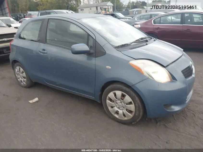 TOYOTA YARIS 2008, VIN JTDJT923285195461
