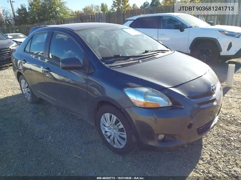 TOYOTA YARIS 2008, VIN JTDBT903681241713
