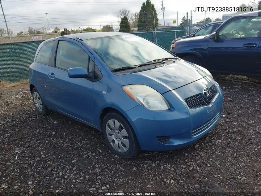 TOYOTA YARIS 2008, VIN JTDJT923885181516