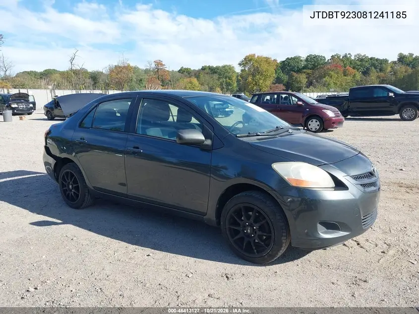 TOYOTA YARIS 2008, VIN JTDBT923081241185