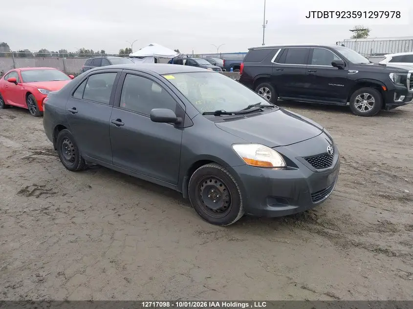 TOYOTA YARIS 2009, VIN JTDBT923591297978