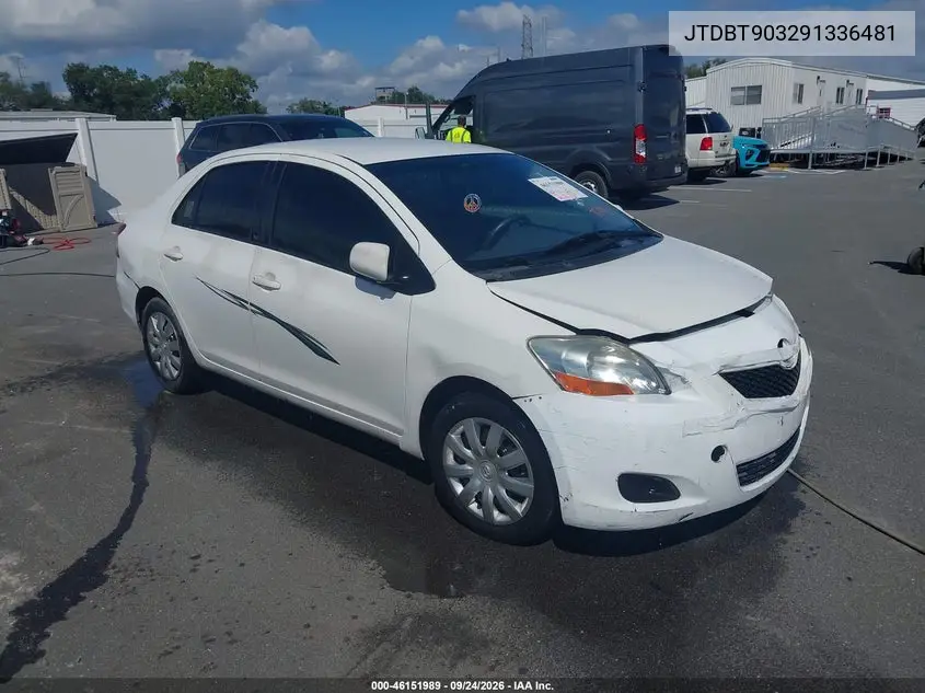 TOYOTA YARIS 2009, VIN JTDBT903291336481