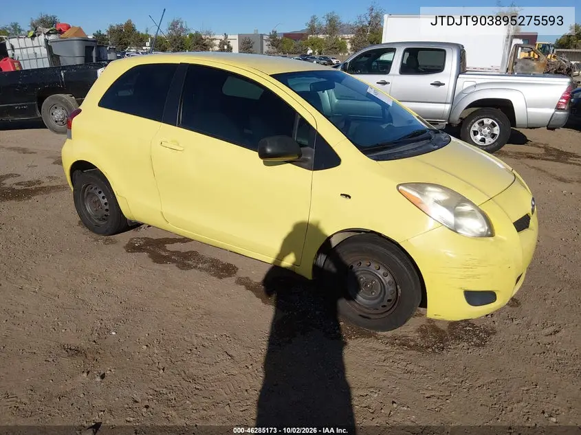 TOYOTA YARIS 2009, VIN JTDJT903895275593
