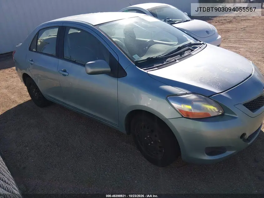 TOYOTA YARIS 2009, VIN JTDBT903094055567