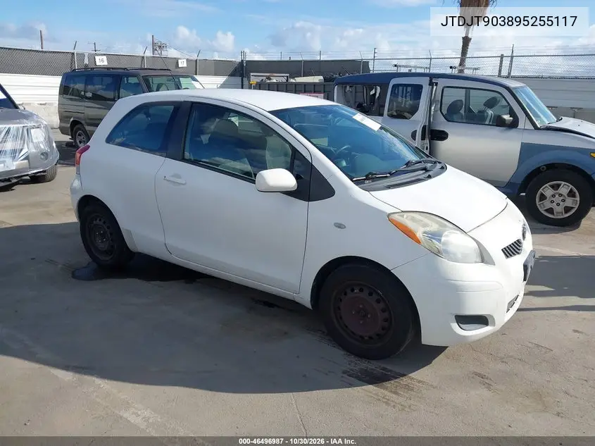 TOYOTA YARIS 2009, VIN JTDJT903895255117