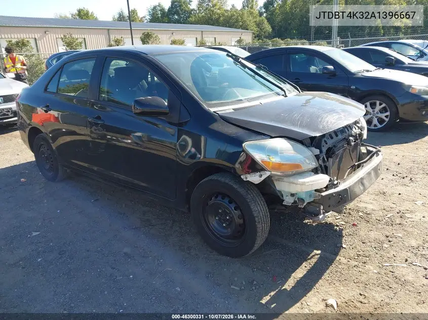 TOYOTA YARIS 2010, VIN JTDBT4K32A1396667