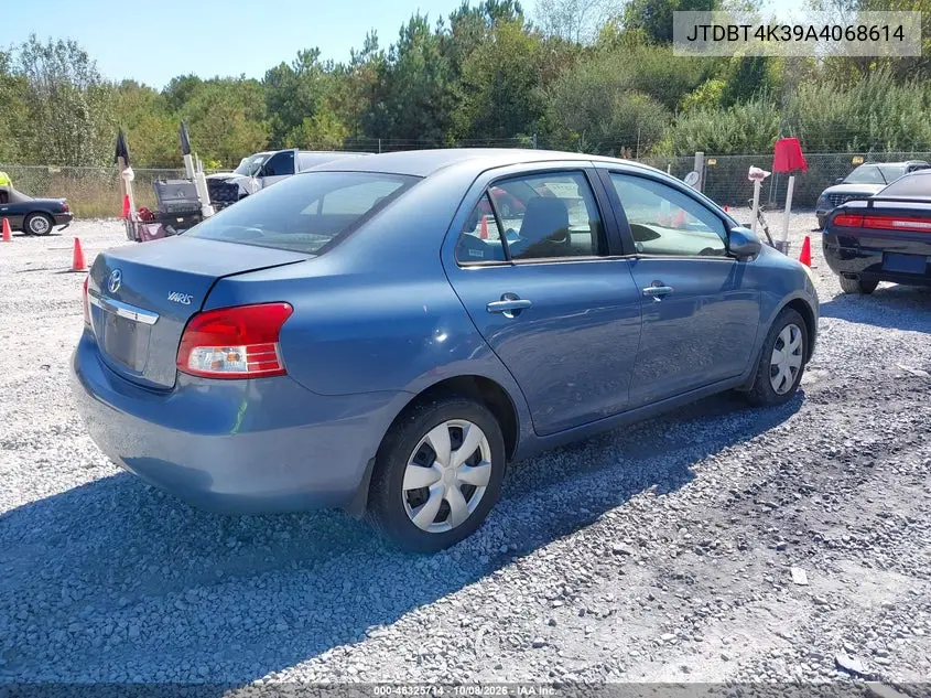 2010 TOYOTA YARIS VIN JTDBT4K39A4068614 — фото 4