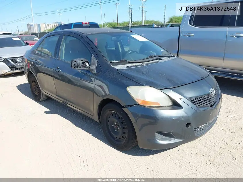 TOYOTA YARIS 2010, VIN JTDBT4K36A1372548