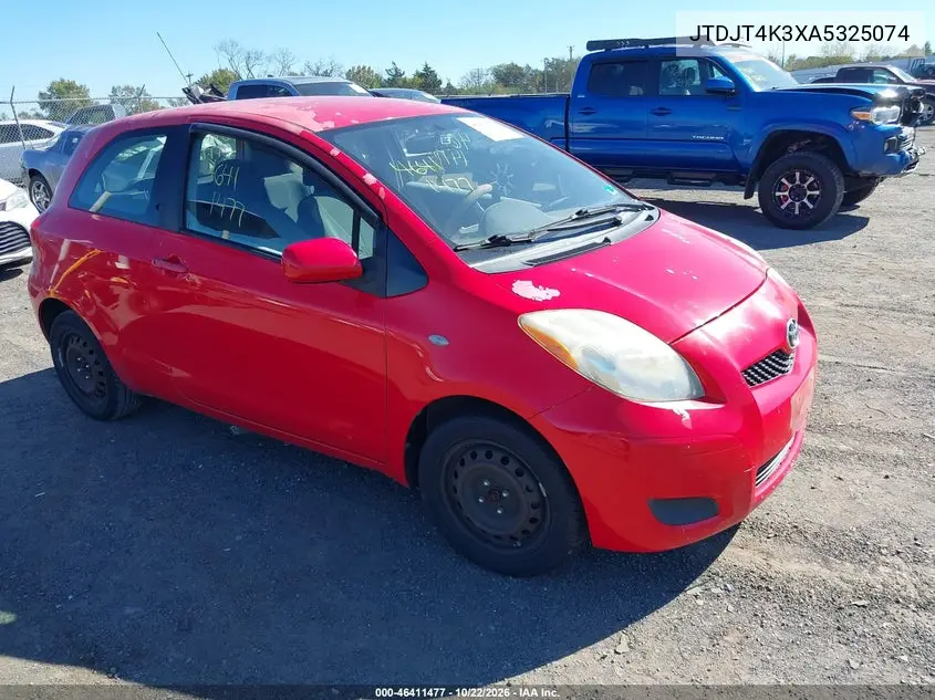 TOYOTA YARIS 2010, VIN JTDJT4K3XA5325074
