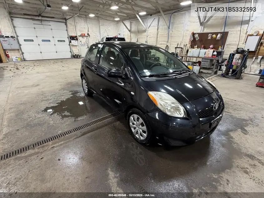 TOYOTA YARIS 2011, VIN JTDJT4K31B5332593