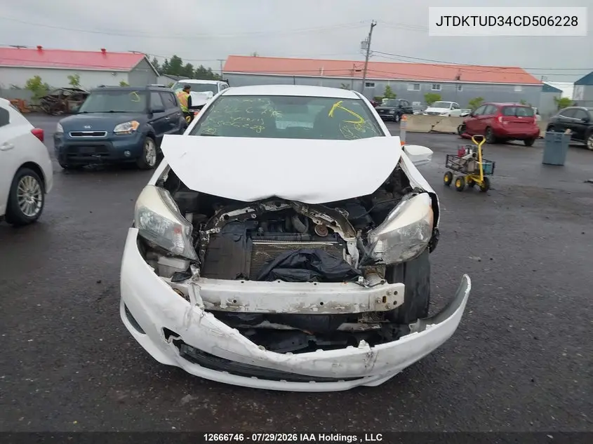 2012 TOYOTA YARIS VIN JTDKTUD34CD506228 — фото 12
