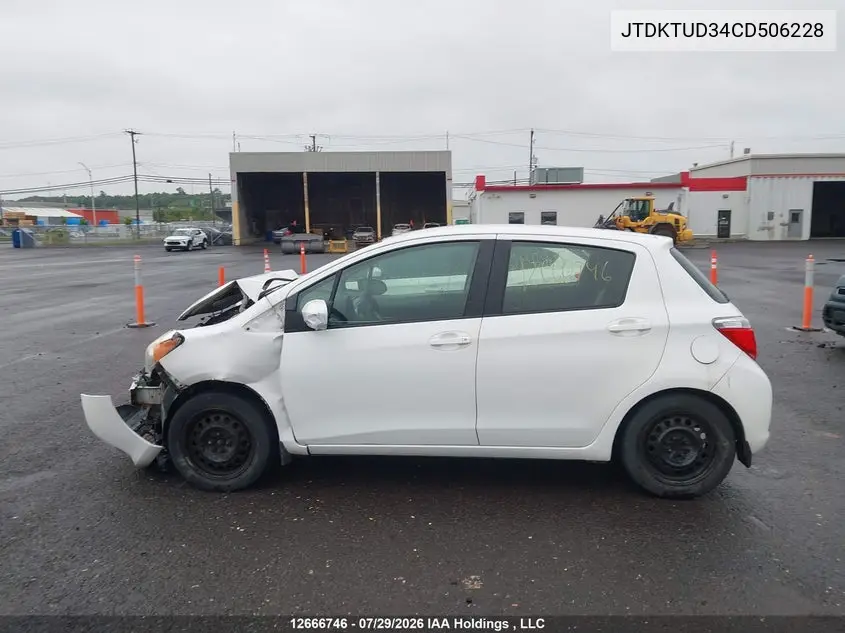 2012 TOYOTA YARIS VIN JTDKTUD34CD506228 — фото 14