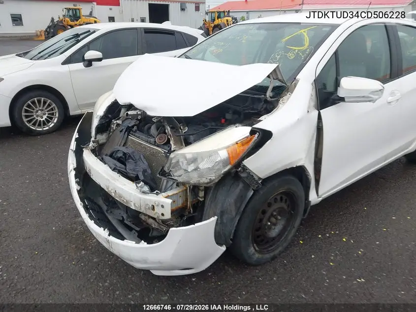 2012 TOYOTA YARIS VIN JTDKTUD34CD506228 — фото 6