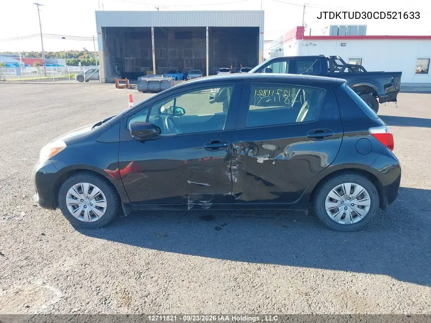 2012 TOYOTA YARIS VIN JTDKTUD30CD521633 — фото 14