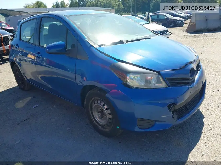 TOYOTA YARIS 2012, VIN JTDKTUD31CD535427