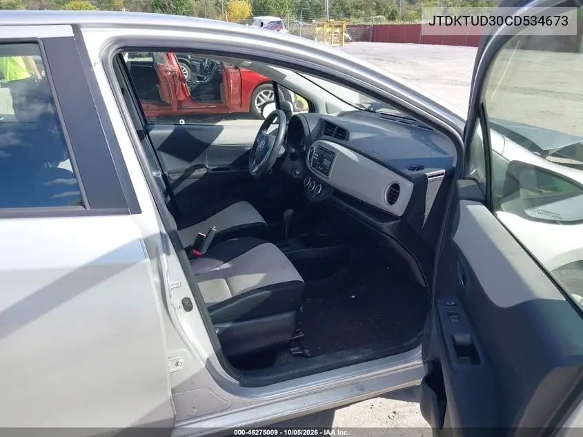 2012 TOYOTA YARIS VIN JTDKTUD30CD534673 — фото 5