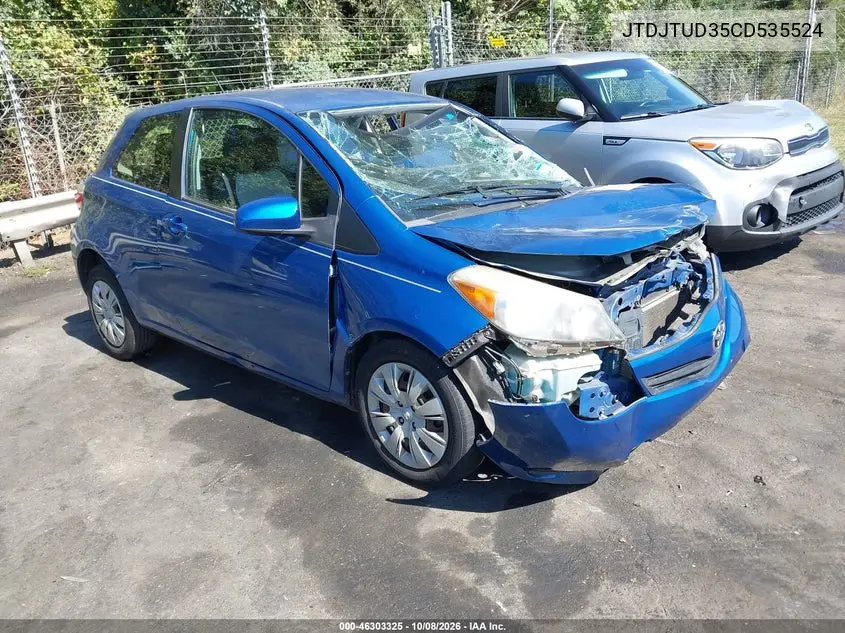 TOYOTA YARIS 2012, VIN JTDJTUD35CD535524
