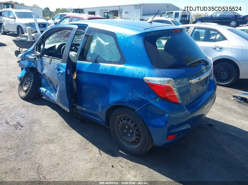 2012 TOYOTA YARIS VIN JTDJTUD35CD535524 — фото 3