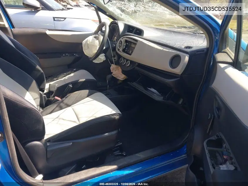 2012 TOYOTA YARIS VIN JTDJTUD35CD535524 — фото 5