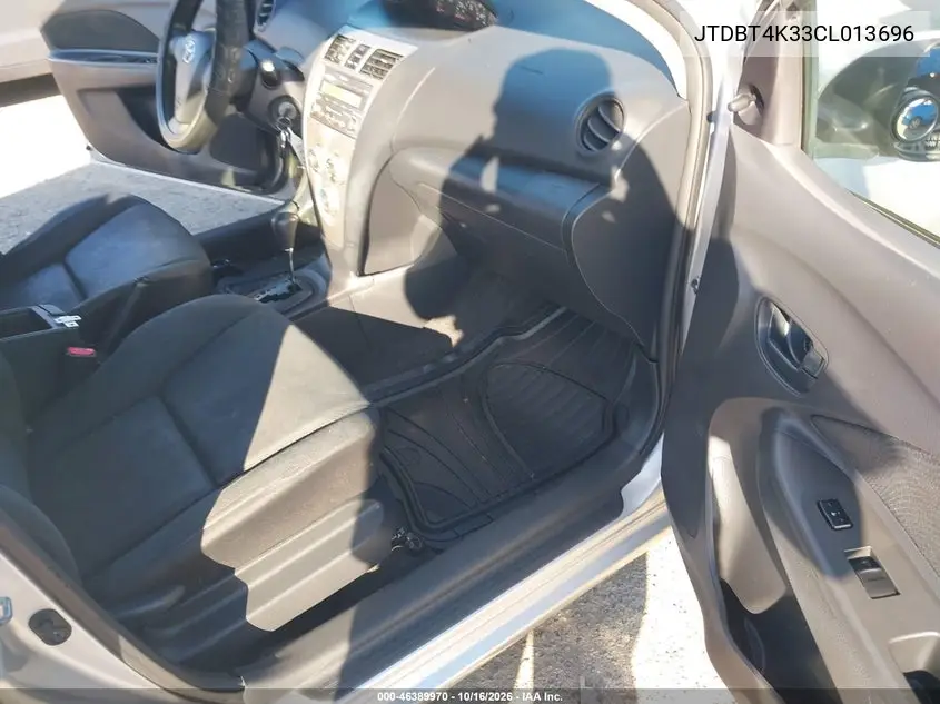2012 TOYOTA YARIS VIN JTDBT4K33CL013696 — фото 5