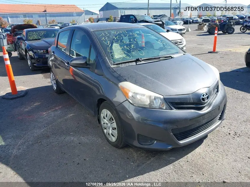 TOYOTA YARIS 2013, VIN JTDKTUD37DD568255