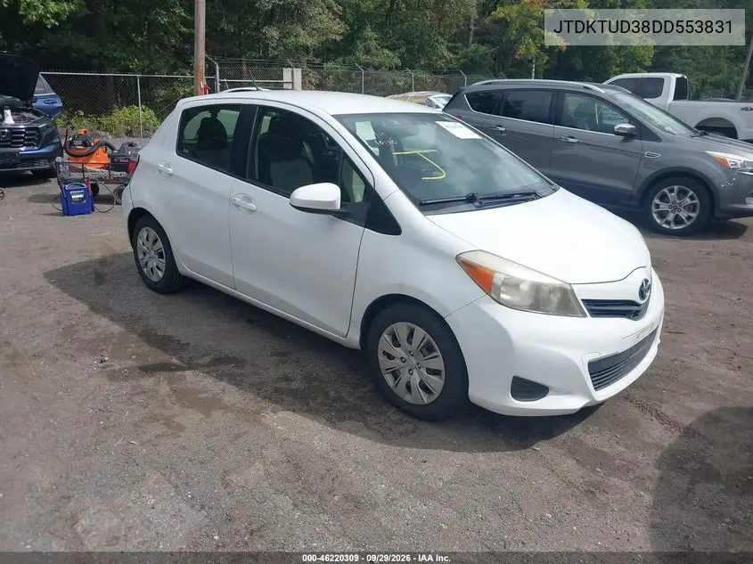 TOYOTA YARIS 2013, VIN JTDKTUD38DD553831