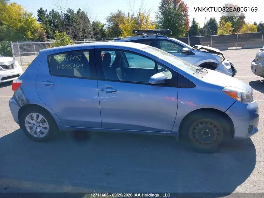 2014 TOYOTA YARIS VIN VNKKTUD32EA005169 — фото 13