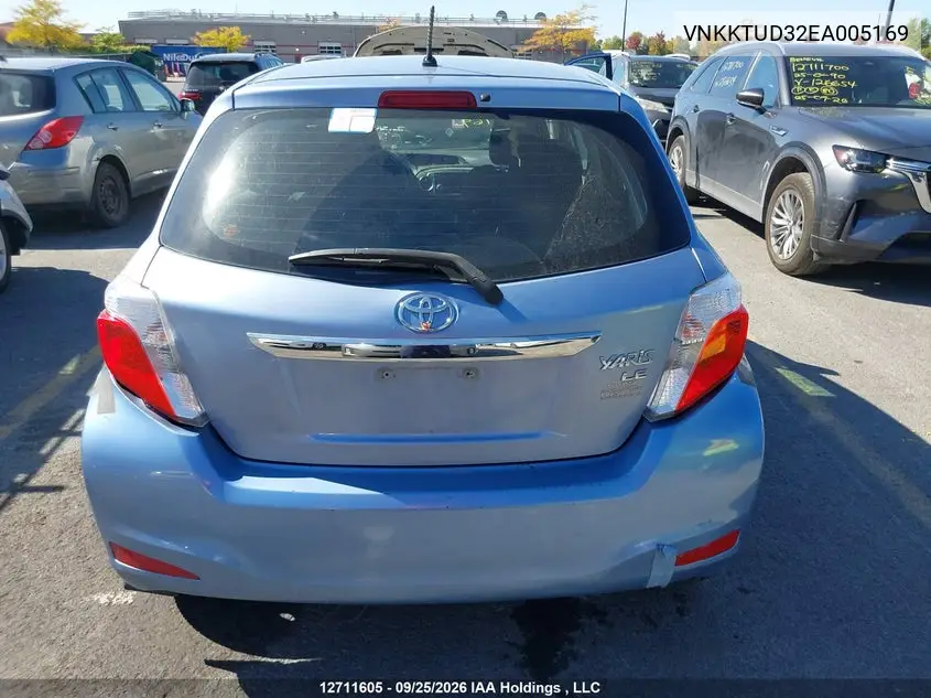 2014 TOYOTA YARIS VIN VNKKTUD32EA005169 — фото 16