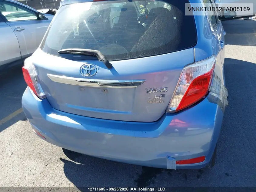 2014 TOYOTA YARIS VIN VNKKTUD32EA005169 — фото 21