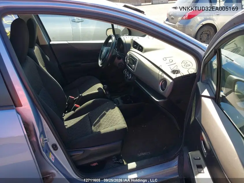 2014 TOYOTA YARIS VIN VNKKTUD32EA005169 — фото 5