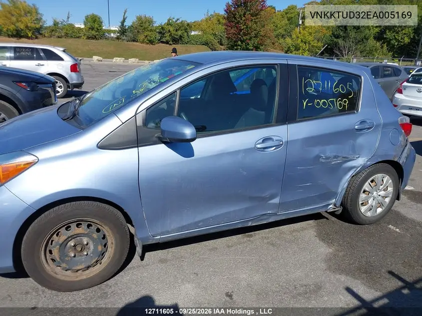 2014 TOYOTA YARIS VIN VNKKTUD32EA005169 — фото 6