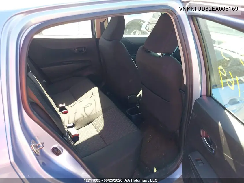 2014 TOYOTA YARIS VIN VNKKTUD32EA005169 — фото 8