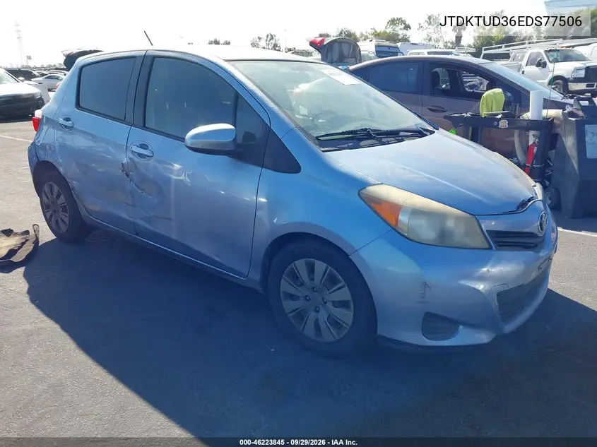 TOYOTA YARIS 2014, VIN JTDKTUD36ED577506