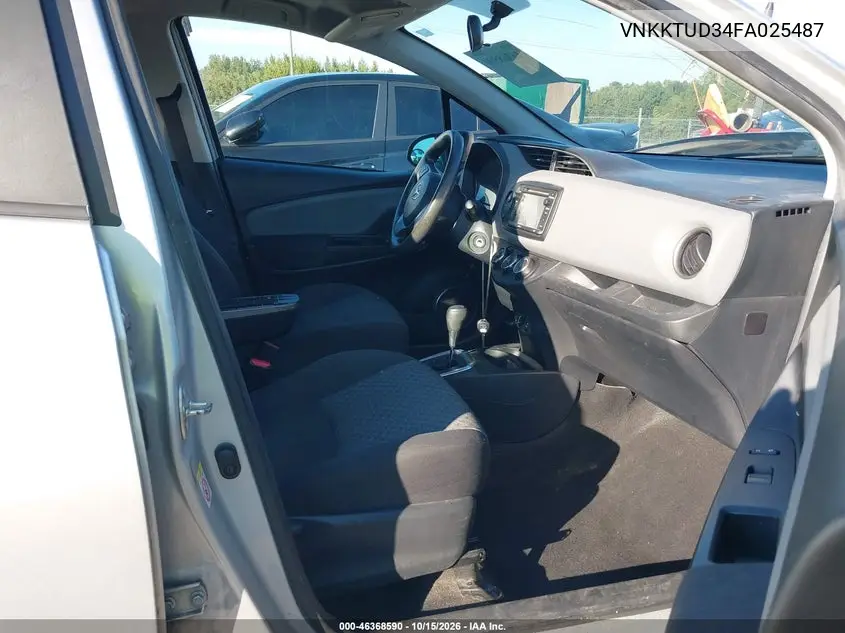 2015 TOYOTA YARIS VIN VNKKTUD34FA025487 — фото 5