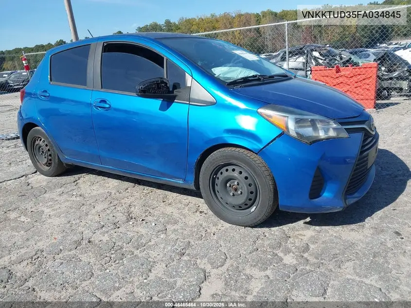 TOYOTA YARIS 2015, VIN VNKKTUD35FA034845