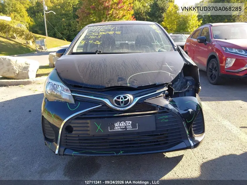 2016 TOYOTA YARIS VIN VNKKTUD37GA068285 — фото 13