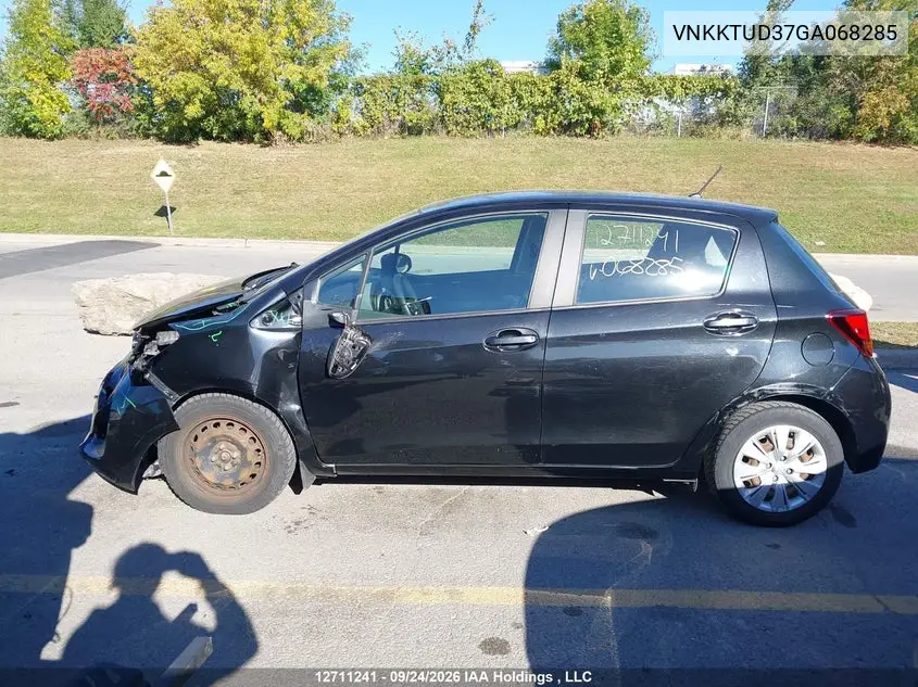 2016 TOYOTA YARIS VIN VNKKTUD37GA068285 — фото 15