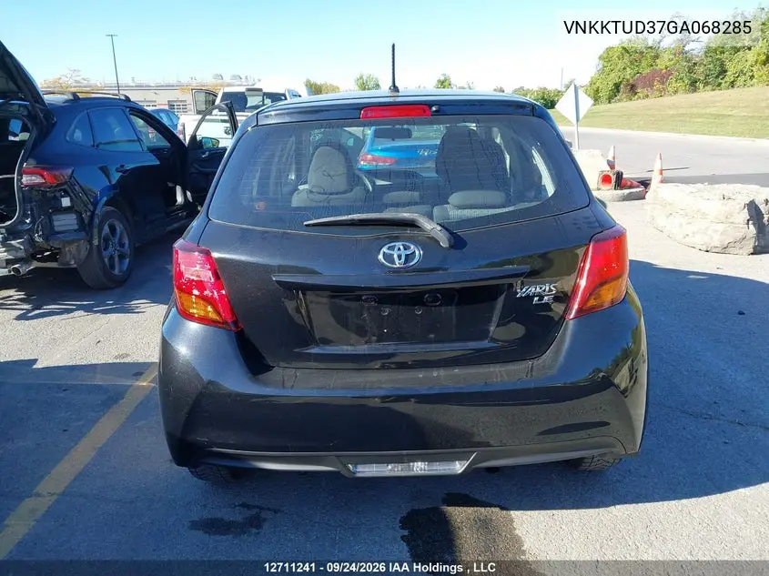 2016 TOYOTA YARIS VIN VNKKTUD37GA068285 — фото 17