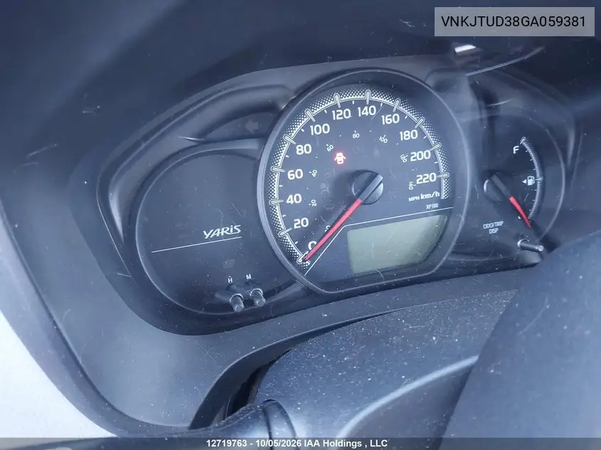2016 TOYOTA YARIS VIN VNKJTUD38GA059381 — фото 14