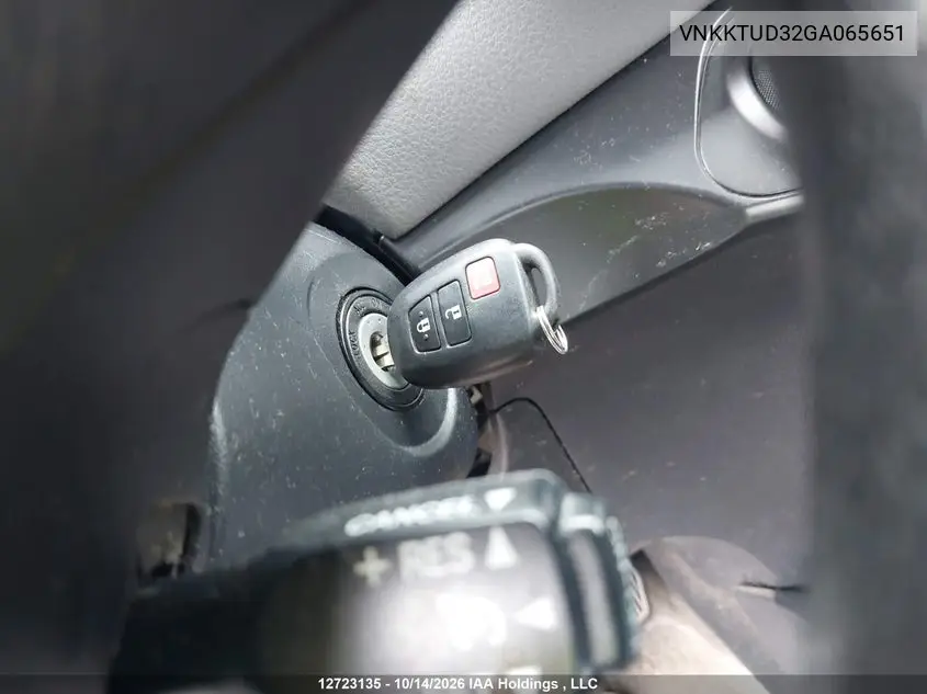 2016 TOYOTA YARIS VIN VNKKTUD32GA065651 — фото 10
