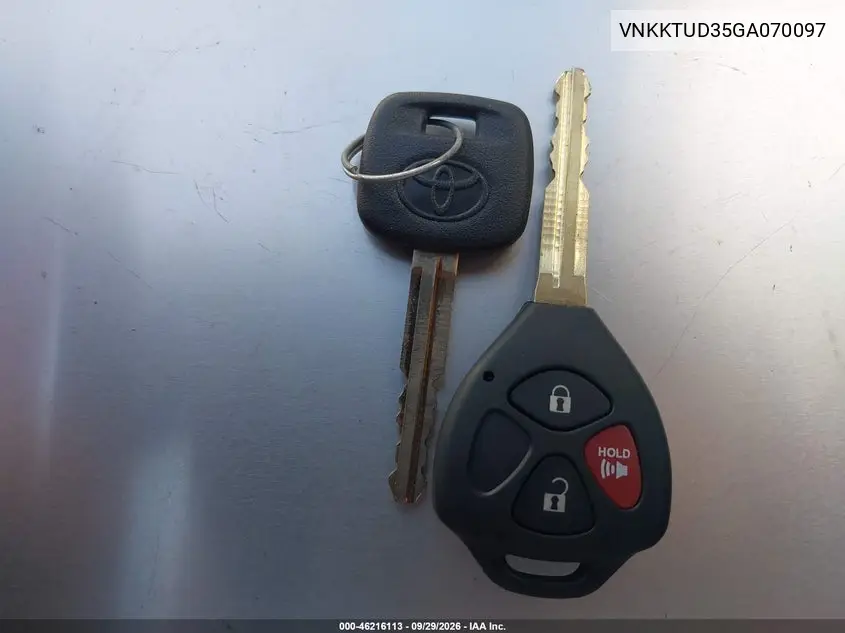 2016 TOYOTA YARIS VIN VNKKTUD35GA070097 — фото 11