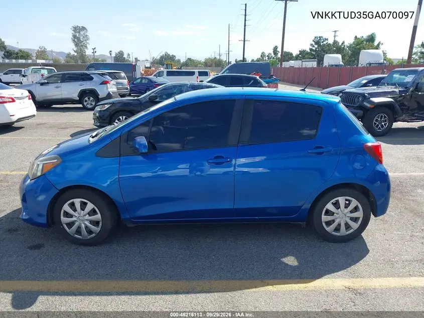 2016 TOYOTA YARIS VIN VNKKTUD35GA070097 — фото 14